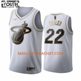 Maillot NBA Miami Heat Jimmy Butler 22 Nike 2019-20 Blanc Golden Edition Swingman - Enfant